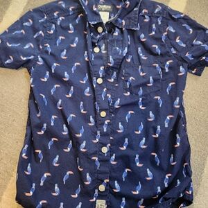 OshKosh B'gosh Blue Toucan Pattern Shirt